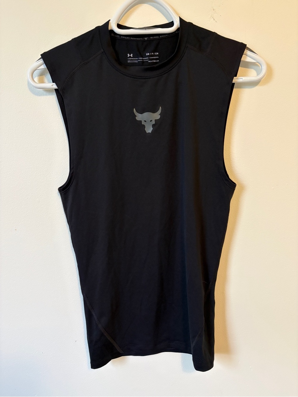 Under Armour Black Project Rock Compression Tank Top